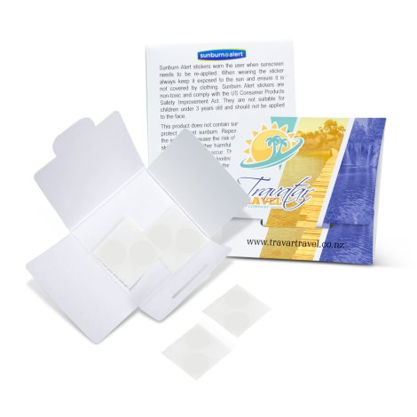 Sunburn Alert Stickers