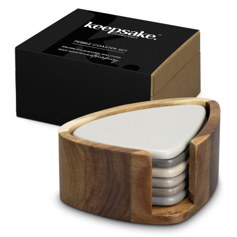 Keepsake Pebble Coaster Set