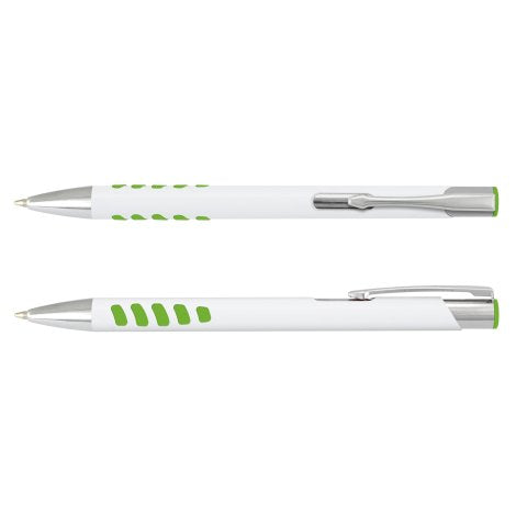 White/Bright Green