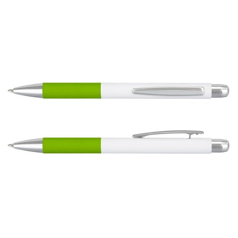 White/Bright Green