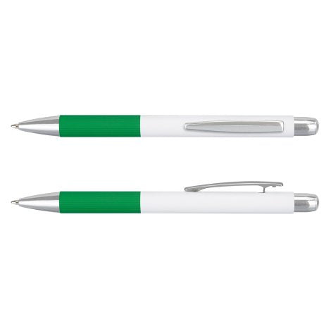 White/Kelly Green