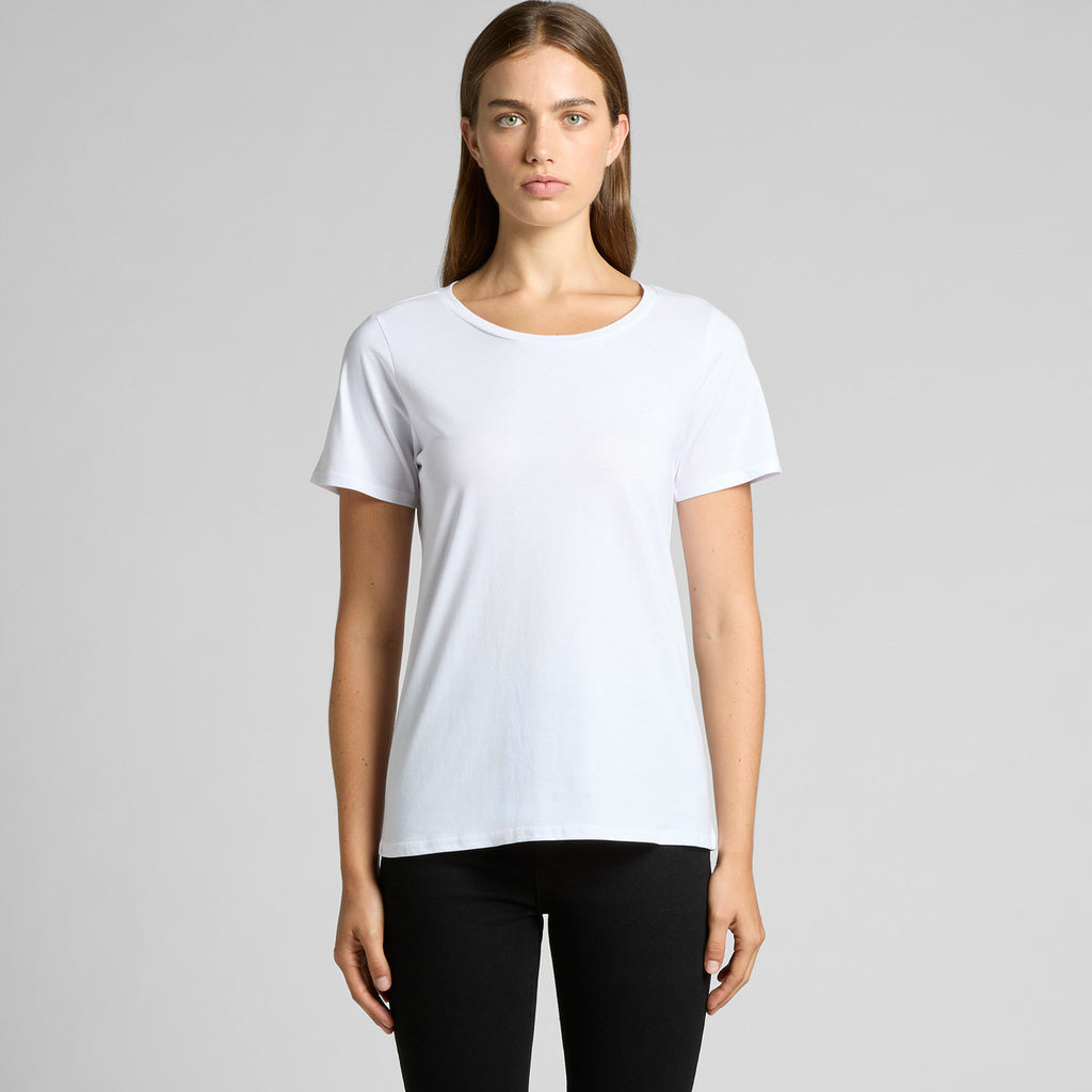 AS Colour Wo's Shallow Scoop Tee 4011