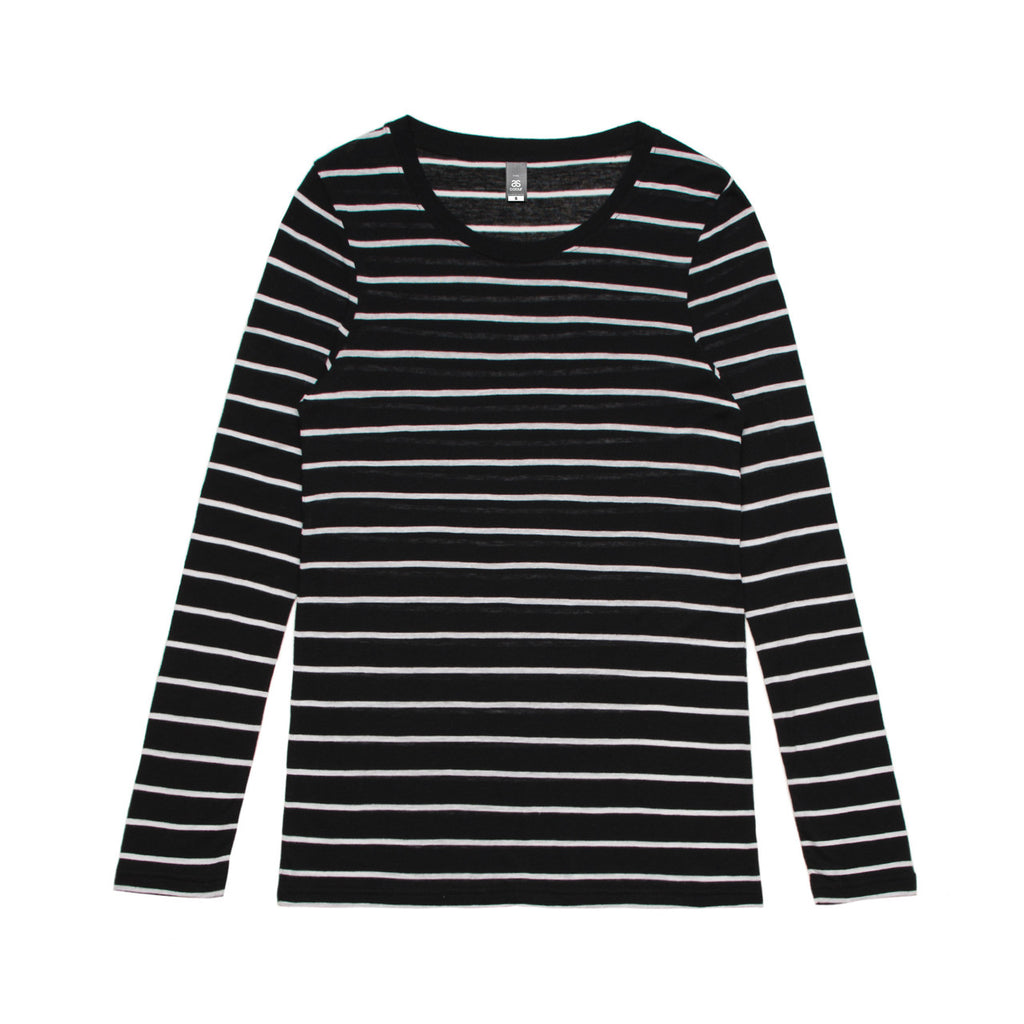 AS Colour Wo's Fine Stripe L/S Tee 4027