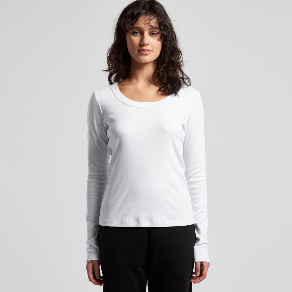 AS Colour Wo's Organic Baby Rib L/S Tee 4075