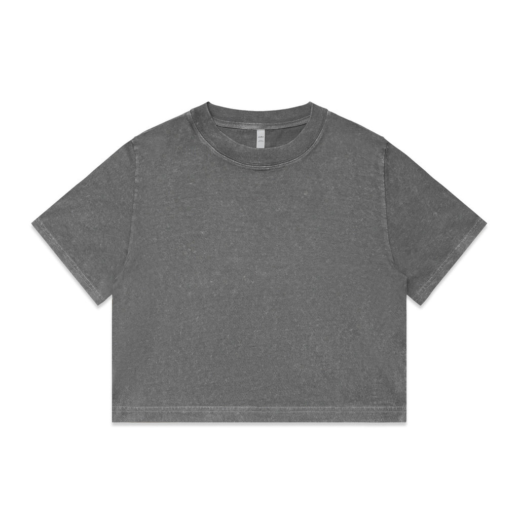 AS Colour Wo's Stone Wash Heavy Crop Tee 4086