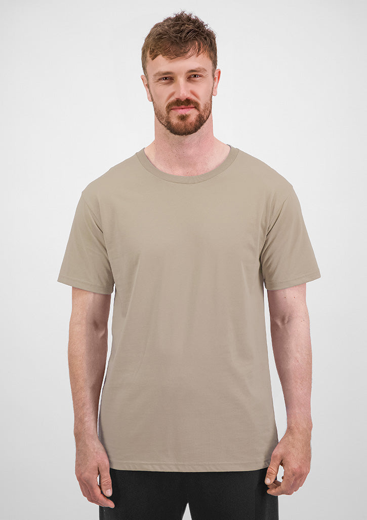 Mens Basis Short Sleeve Tee - Biscuit