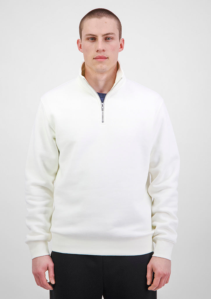 Mens Everyday 1/4 Zip - Ecru