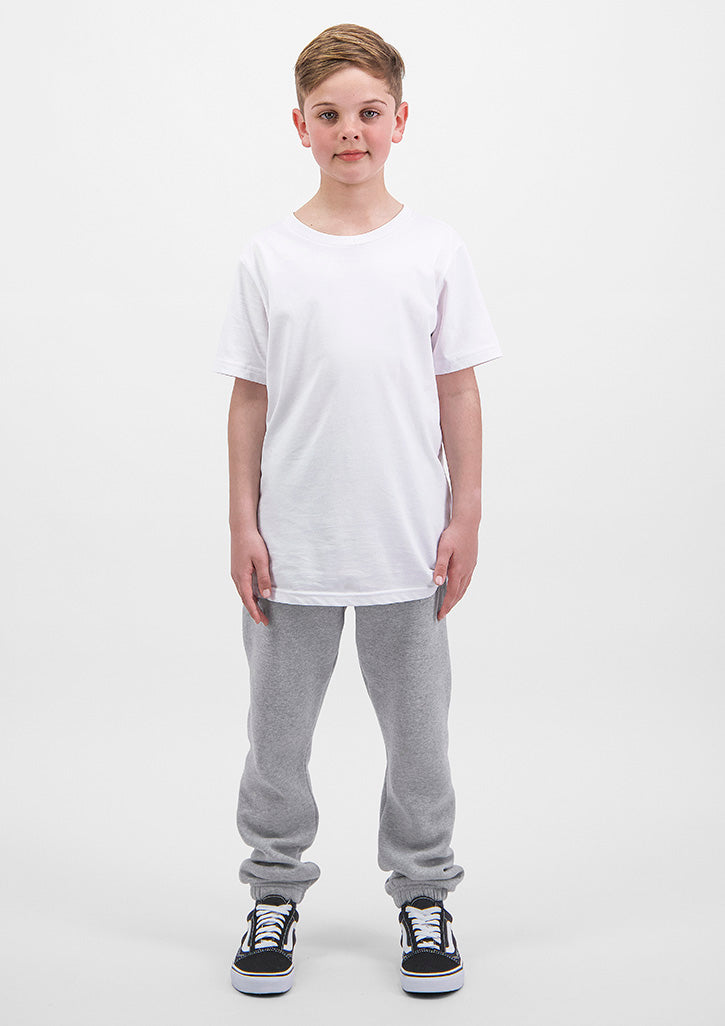 Kids Basis Track Pant - Grey Marle