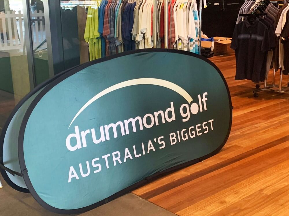 Drummond Golf event marketing signage