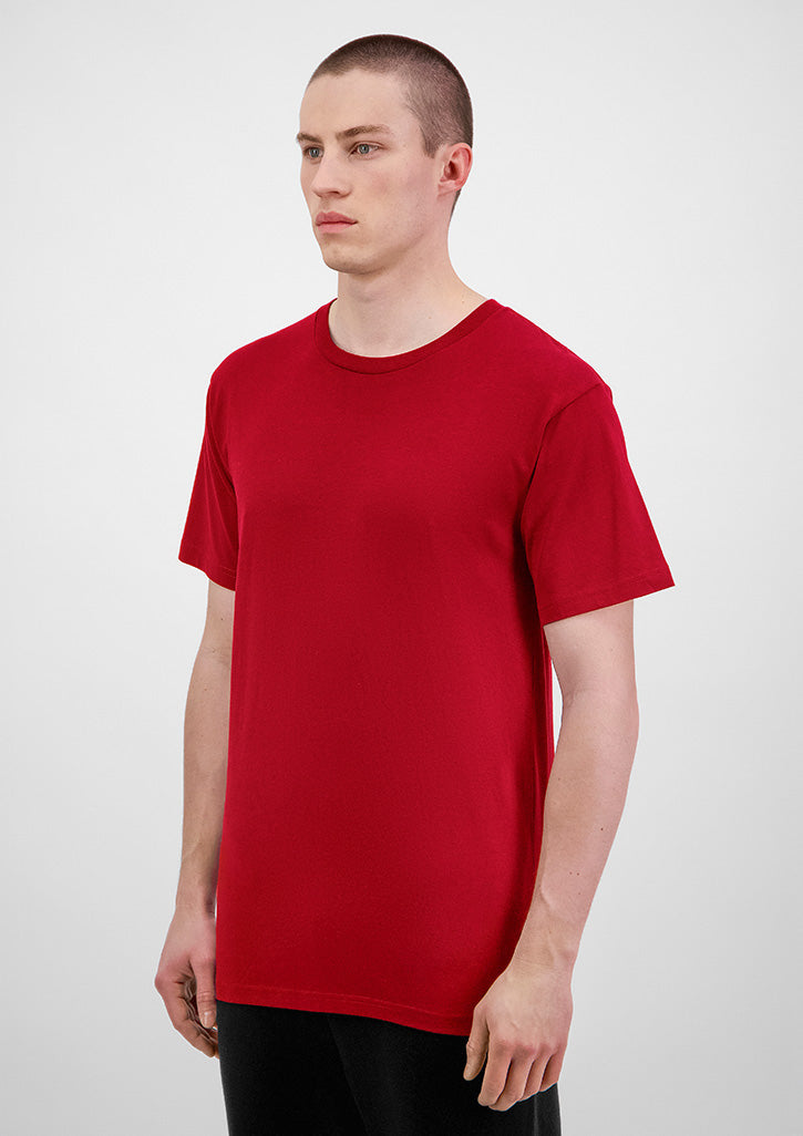 Mens Basis Short Sleeve Tee - Red