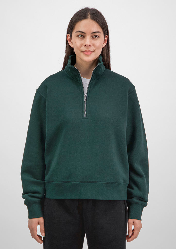 Womens Everyday 1/4 Zip - Scarab Green