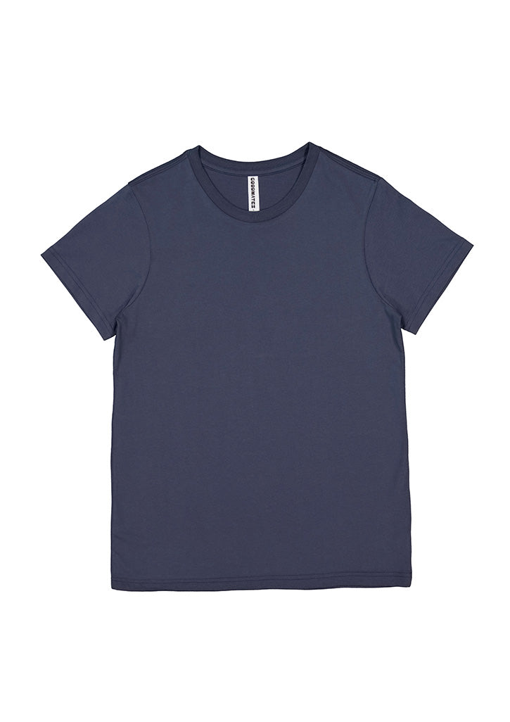Womens Basis Short Sleeve Tee - Steel Blue