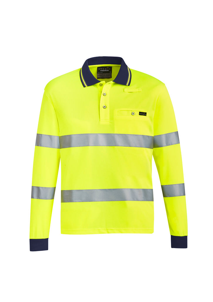 Unisex Hi Vis Bio Motion Taped Polo - Yellow