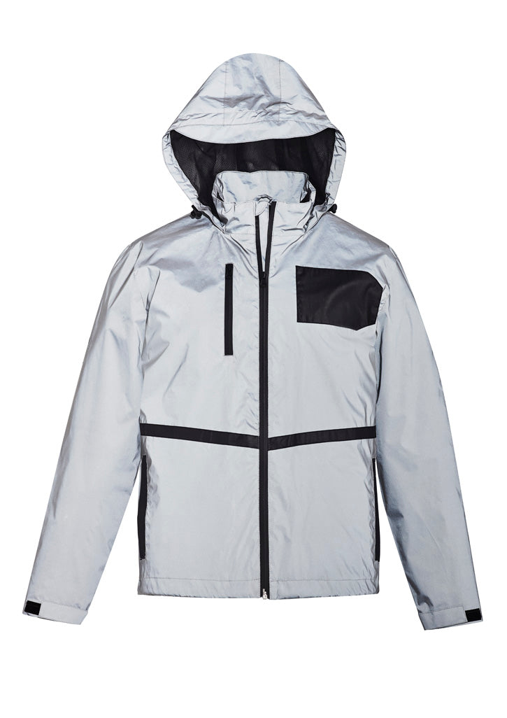 Unisex Streetworx Reflective Waterproof Jacket - Reflective Silver