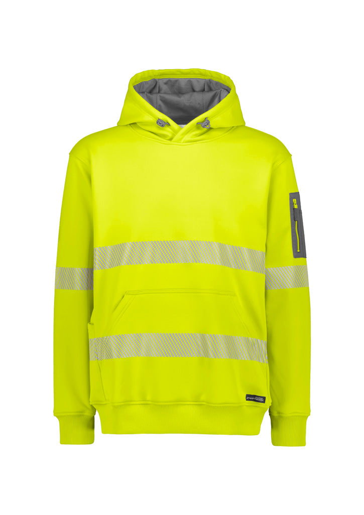 Unisex Streetworx Segmented Tape Water Resistant Hoodie - Yellow
