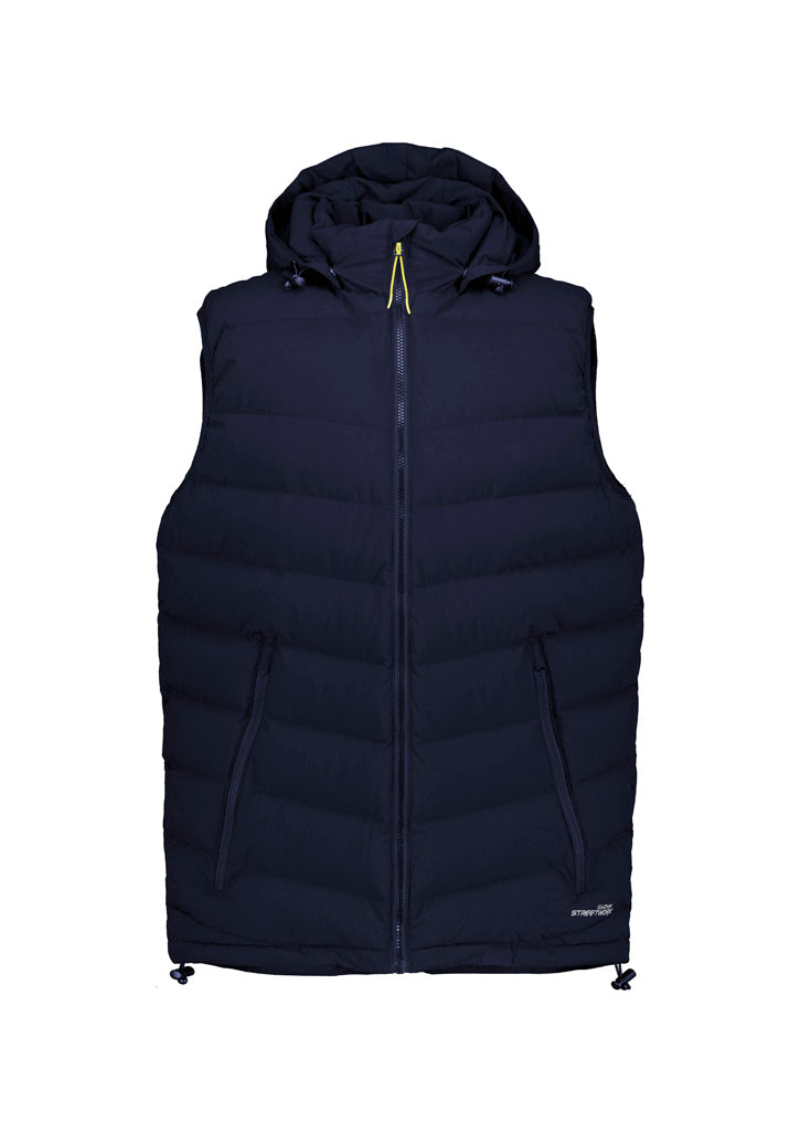 Unisex Streetworx Hooded Puffer Vest - Navy