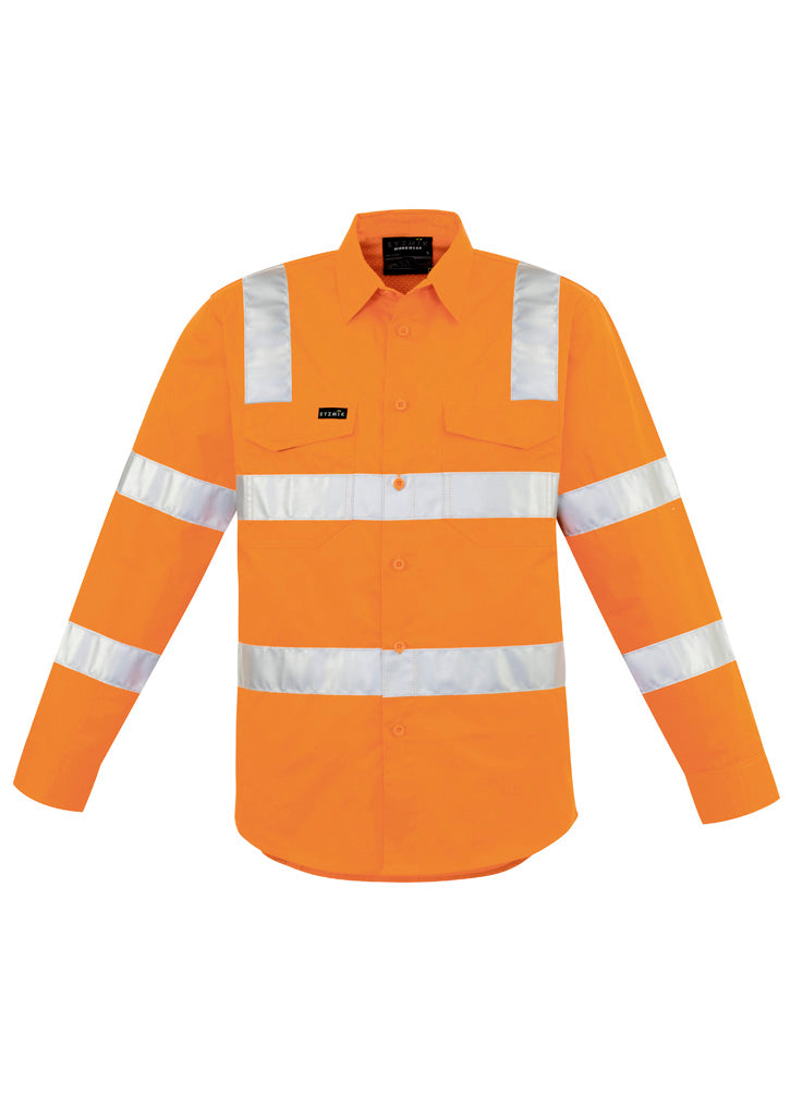 Mens Bio Motion VIC Rail Long Sleeve Shirt - Vic Rail Orange