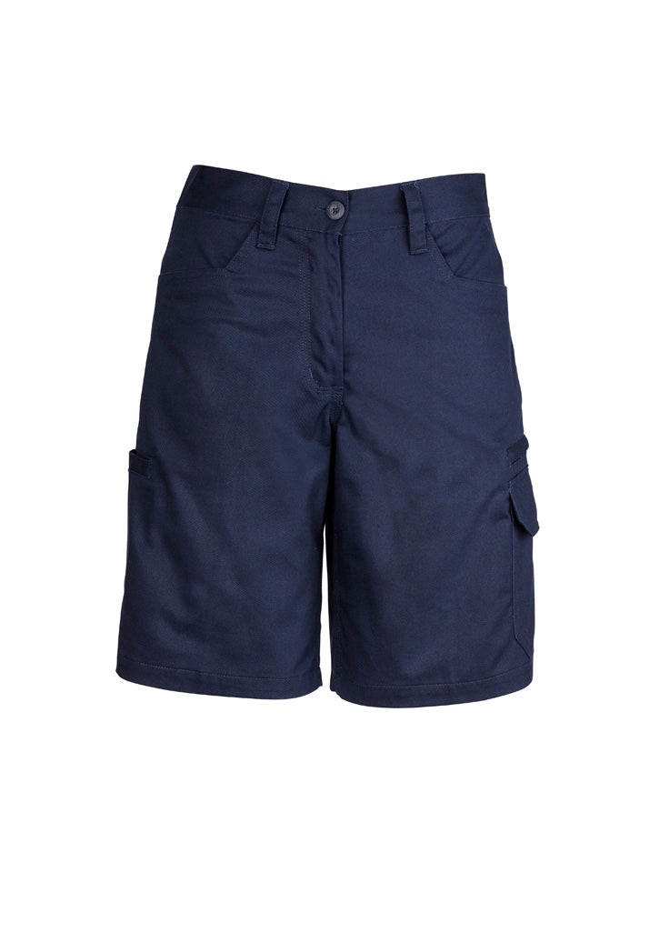 Womens Plain Utility Short - Navy